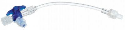 Кран 3-ходовой Дискофикс С с Сэйффлоу 360° синий линия 50 см купить оптом в Воронеже